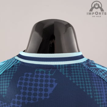 Camisa da Seleção Argentina 2022 Ed. Comemorativa Azul Versão Jogador 