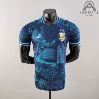 Camisa da Seleção Argentina 2022 Ed. Comemorativa Azul Versão Jogador Camisa da Seleção Argentina 2022 Ed. Comemorativa Azul Versão Jogador