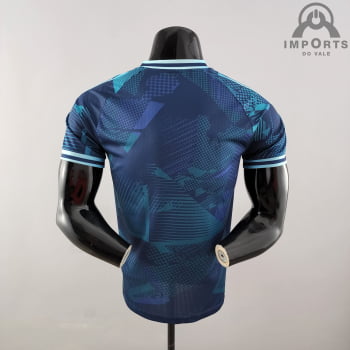Camisa da Seleção Argentina 2022 Ed. Comemorativa Azul Versão Jogador 