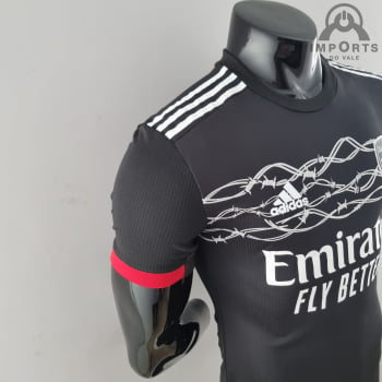 Camisa Arsenal 22/23 Versão Jogador Ed. Concept Preto