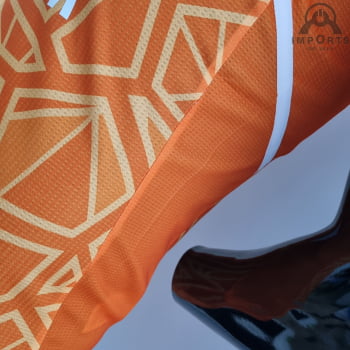 Camisa Arsenal 22/23 Versão Jogador Goleiro Laranja + Personalização Grátis