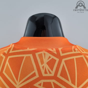 Camisa Arsenal 22/23 Versão Jogador Goleiro Laranja + Personalização Grátis