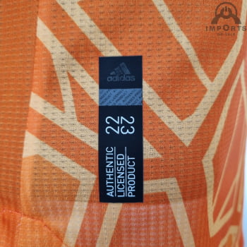 Camisa Arsenal 22/23 Versão Jogador Goleiro Laranja + Personalização Grátis