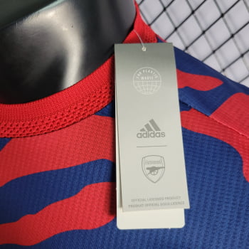 Camisa Arsenal 22/23 Versão Jogador Treino - Vermelha/azul