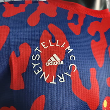 Camisa Arsenal 22/23 Versão Jogador Treino - Vermelha/azul