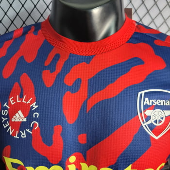 Camisa Arsenal 22/23 Versão Jogador Treino - Vermelha/azul