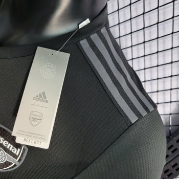 Camisa Arsenal 22/23 Versão Jogador Ed. Especial Preta + Personalização Grátis