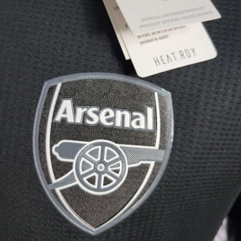 Camisa Arsenal 22/23 Versão Jogador Ed. Especial Preta + Personalização Grátis
