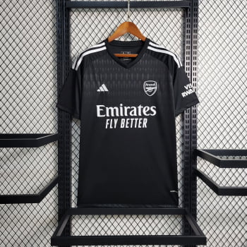 Camisa Arsenal 23/24 Goleiro Preta + Personalização Grátis Camisa Arsenal 23/24 Goleiro Preta + Personalização Grátis