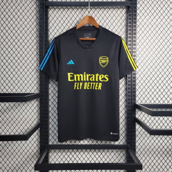 Camisa Arsenal 23/24 Treino - Preta Camisa Arsenal 23/24 Treino - Preta