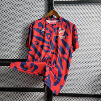 Camisa Arsenal 23/24 Treino - Vermelha/azul