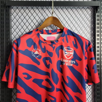 Camisa Arsenal 23/24 Treino - Vermelha/azul