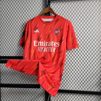 Camisa Arsenal 23/24 Treino - Vermelha 
