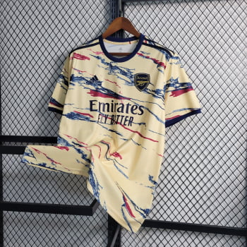 Camisa Arsenal 23/24 Versão Torcedor Ed. Especial Bege + Personalização Grátis