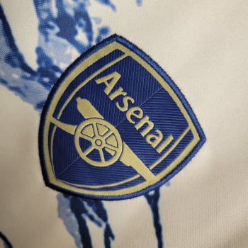 Camisa Arsenal 23/24 Versão Torcedor Ed. Especial Bege + Personalização Grátis Camisa Arsenal 23/24 Versão Torcedor Ed. Especial Bege + Personalização Grátis