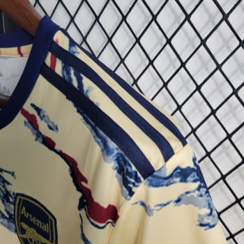 Camisa Arsenal 23/24 Versão Torcedor Ed. Especial Bege + Personalização Grátis