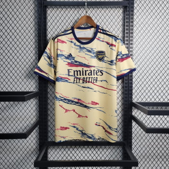 Camisa Arsenal 23/24 Versão Torcedor Ed. Especial Bege + Personalização Grátis Camisa Arsenal 23/24 Versão Torcedor Ed. Especial Bege + Personalização Grátis