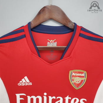 Camisa Arsenal I 21/22 Versão Feminina + Personalização Grátis