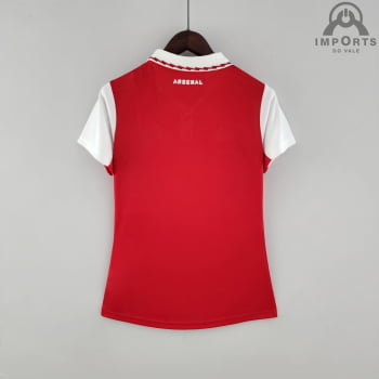 Camisa Arsenal I 22/23 Versão Feminina + Personalização Grátis