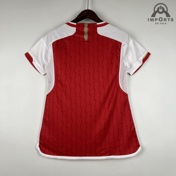 Camisa Arsenal I 23/24 Versão Feminina + Personalização Grátis