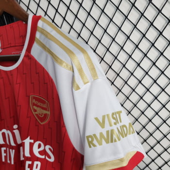 Camisa Arsenal I 23/24 Versão Torcedor + Personalização Grátis