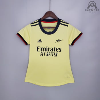 Camisa Arsenal II 21/22 Versão Feminina + Personalização Grátis