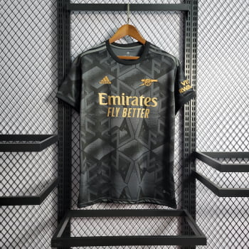 Camisa Arsenal II 22/23 Versão Torcedor + Personalização Grátis Camisa Arsenal II 22/23 Versão Torcedor + Personalização Grátis