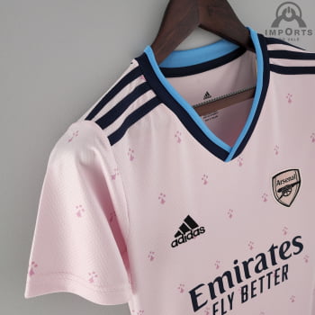 Camisa Arsenal III 22/23 Versão Feminina + Personalização Grátis