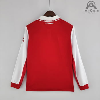 Manga Longa Arsenal l 22/23 + Personalização Grátis