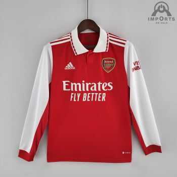 Manga Longa Arsenal l 22/23 + Personalização Grátis Manga Longa Arsenal l 22/23 + Personalização Grátis