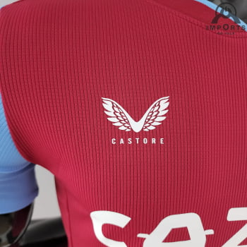 Camisa Aston Villa I 22/23 Versão Jogador + Personalização Grátis 
