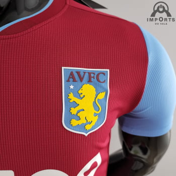 Camisa Aston Villa I 22/23 Versão Jogador + Personalização Grátis 