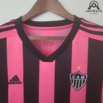 Camisa Atlético Mineiro 22/23 Versão Feminina Ed. Especial Rosa + Personalização Grátis