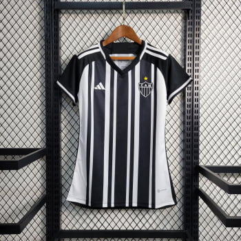 Camisa Atlético Mineiro I 23/24 Versão Feminina + Personalização Grátis Camisa Atlético Mineiro I 23/24 Versão Feminina + Personalização Grátis