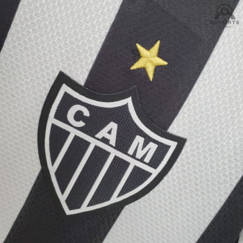 Camisa Atlético Mineiro I 21/22 Versão Feminina + Patrocínios + Personalização Grátis Camisa Atlético Mineiro I 21/22 Versão Feminina + Patrocínios + Personalização Grátis