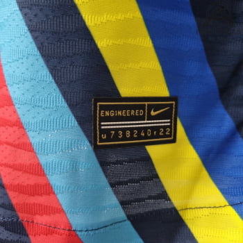 Camisa Barcelona 22/23 Versão Jogador Ed. Especial Ciano + Personalização Grátis
