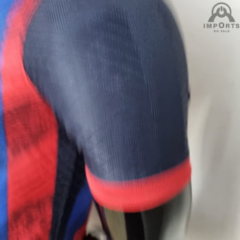 Camisa Barcelona 22/23 Versão Jogador Ed. Especial Vermelho e Azul + Personalização Grátis