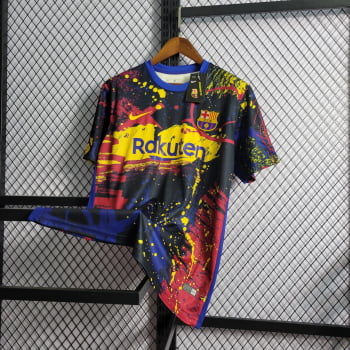 Camisa Barcelona 22/23 Versão Torcedor Ed. Especial Grafite + Personalização Grátis