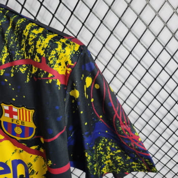 Camisa Barcelona 22/23 Versão Torcedor Ed. Especial Grafite + Personalização Grátis