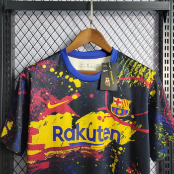 Camisa Barcelona 22/23 Versão Torcedor Ed. Especial Grafite + Personalização Grátis