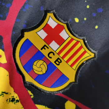 Camisa Barcelona 22/23 Versão Torcedor Ed. Especial Grafite + Personalização Grátis