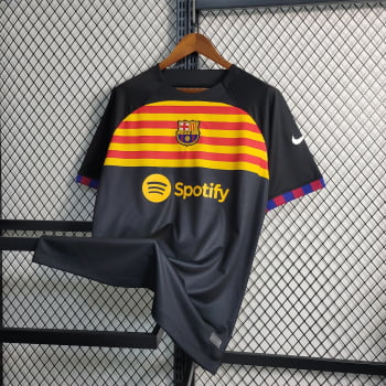Camisa Barcelona 23/24 Treino - Preta 
