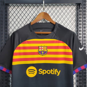 Camisa Barcelona 23/24 Treino - Preta 