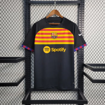 Camisa Barcelona 23/24 Treino - Preta 