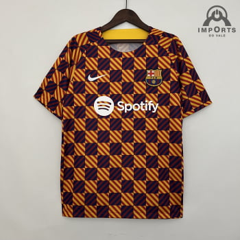 Camisa Barcelona 23/24 Treino - Quadriculada