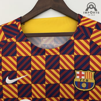 Camisa Barcelona 23/24 Treino - Quadriculada