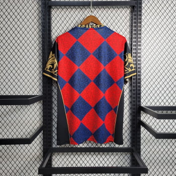Camisa Barcelona 23/24 Treino - Vermelha/azul
