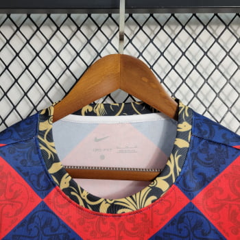 Camisa Barcelona 23/24 Treino - Vermelha/azul