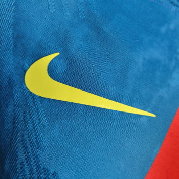 Camisa Barcelona 23/24 Versão Jogador Ed. Especial Azul + Personalização Grátis