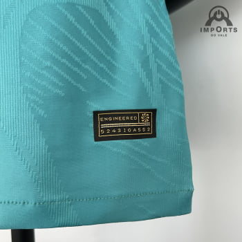 Camisa Barcelona 23/24 Versão Jogador Ed. Especial Verde + Personalização Grátis
